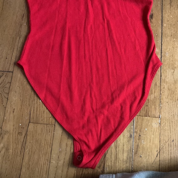 Red Tank Top Bodysuit - Picture 6 of 6